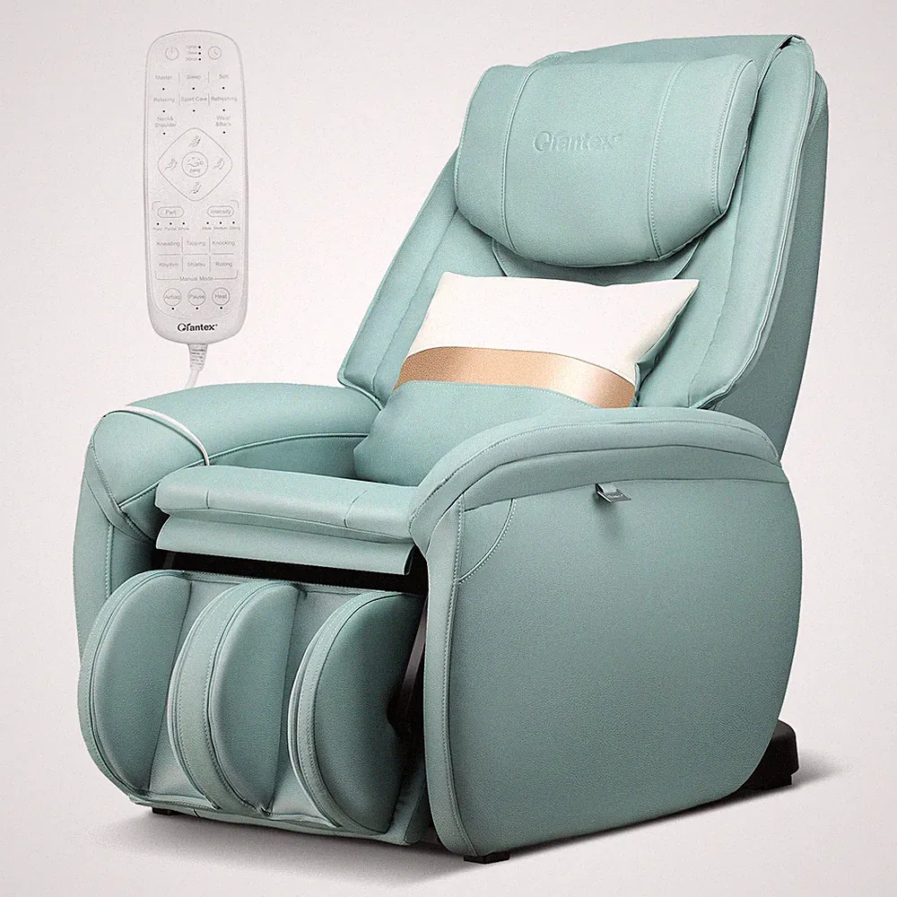 Full Body SL Track Zero Gravity Massage Chair w/ Pillow Reversible Footrest Heat