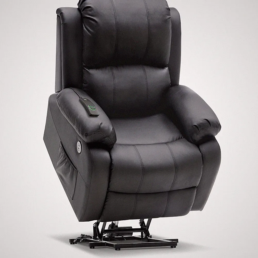 MCombo Small Sized Electric Power Lift Recliner Chair Sofa, Faux Leather 7409