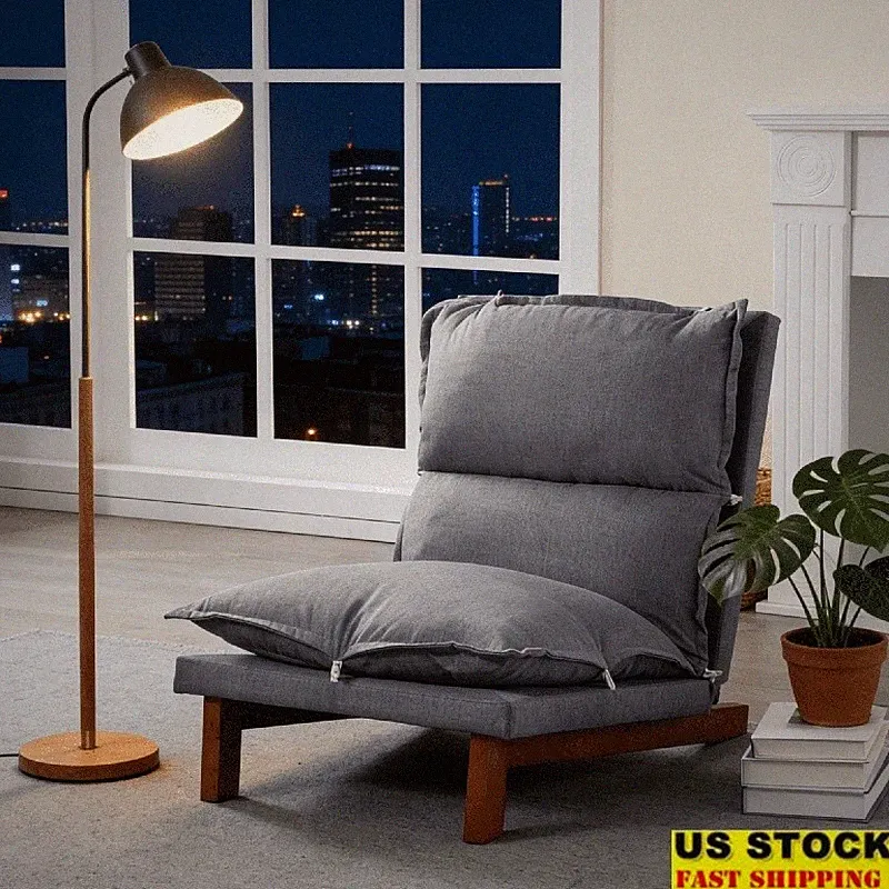 Minimalist Reclining Sofa Adjustable Backrest Comfortable Foam Easy Assembly New